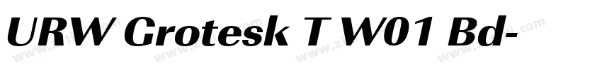 URW Grotesk T W01 Bd字体转换
